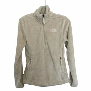 The North Face Osito 1/4 Zip Pullover - Women's Size XS White Dune (Ivory/Cream)